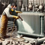 Illustration Comment fonctionne le sablage de radiateur ?
