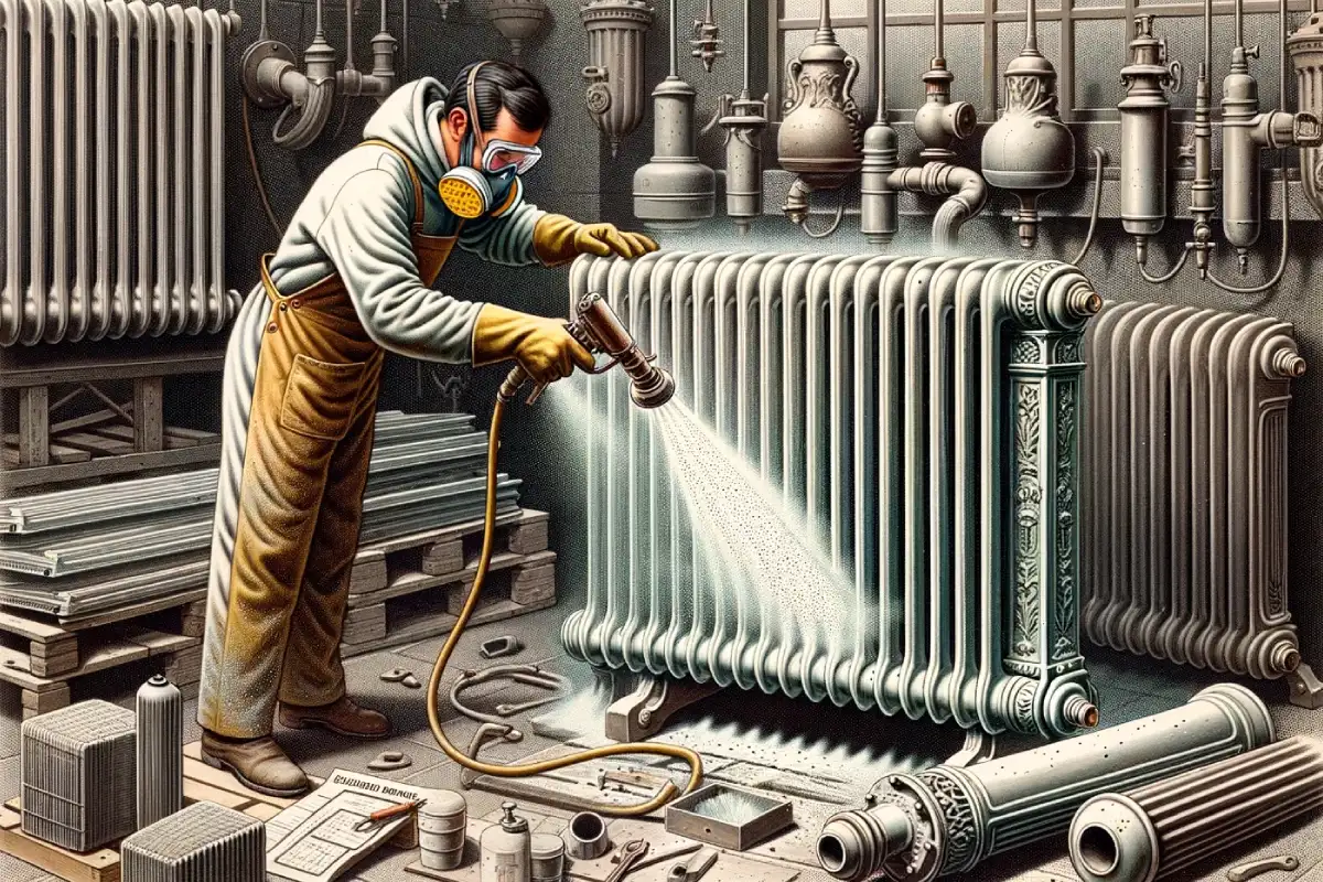 Illustration Comment fonctionne le sablage de radiateur ?