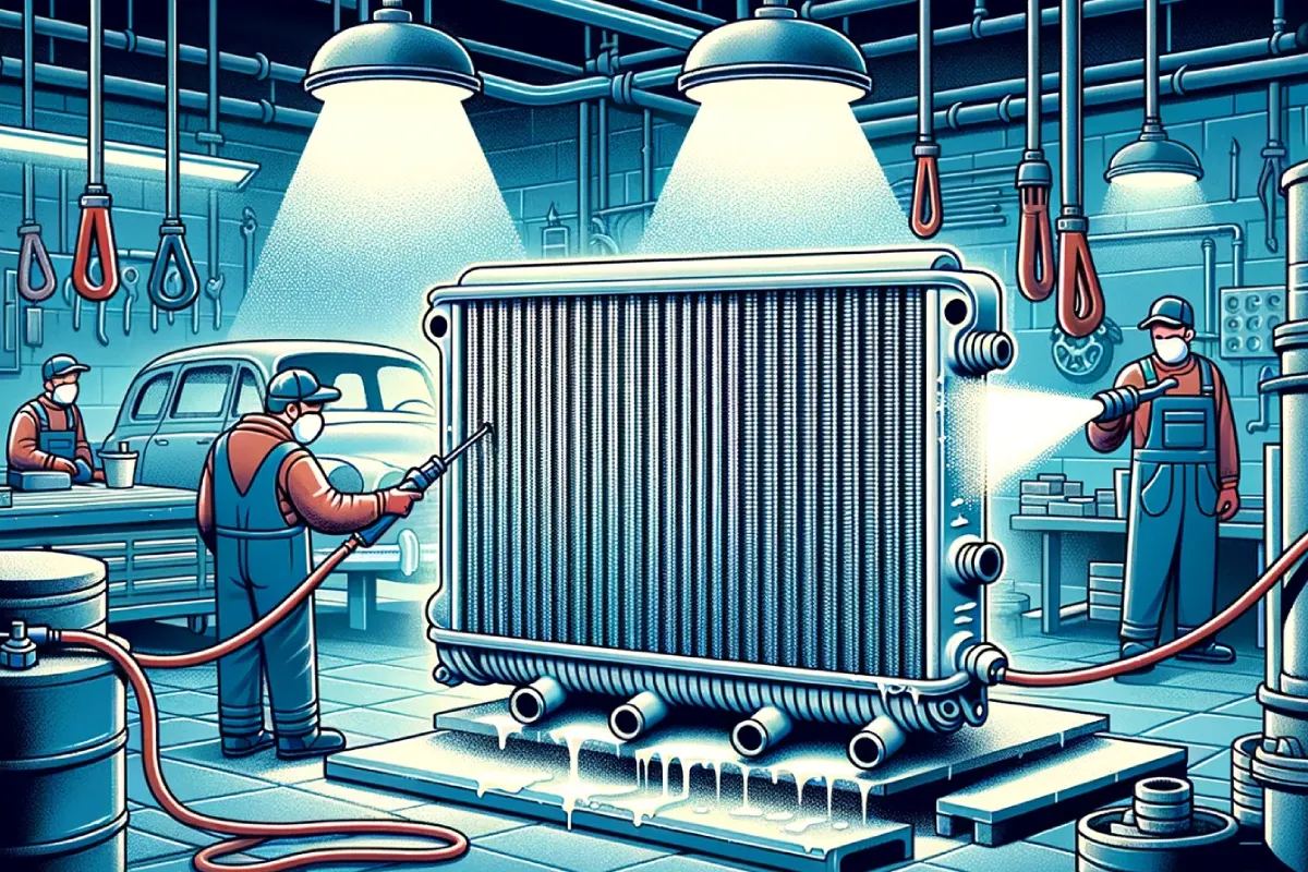 Illustration Le sablage de radiateur pour les professionnels : l’optimisation des performances et la résolution des problèmes de corrosion