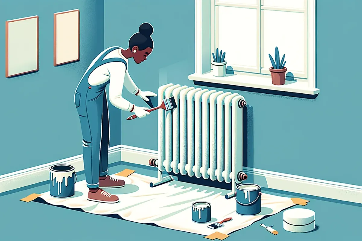 Illustration Maintenance et entretien après un sablage de radiateur