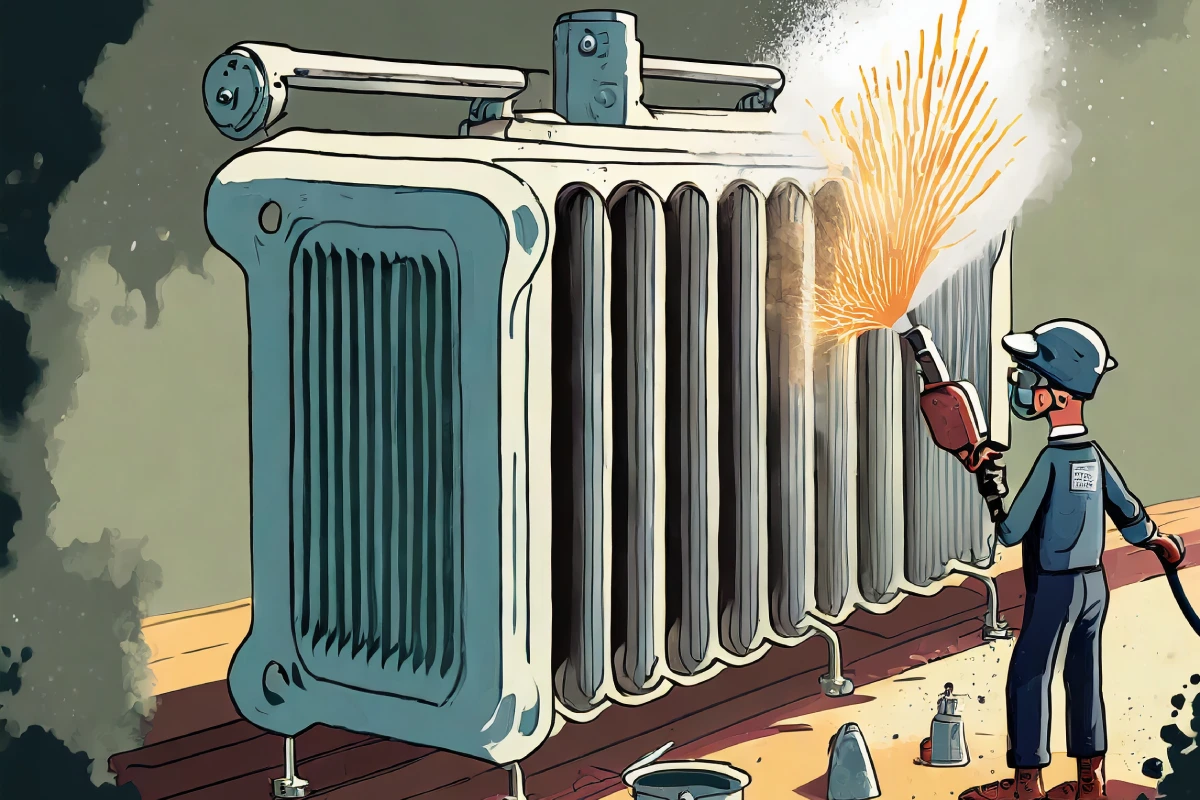 Illustration Sablage de radiateur : étapes essentielles et précautions à prendre