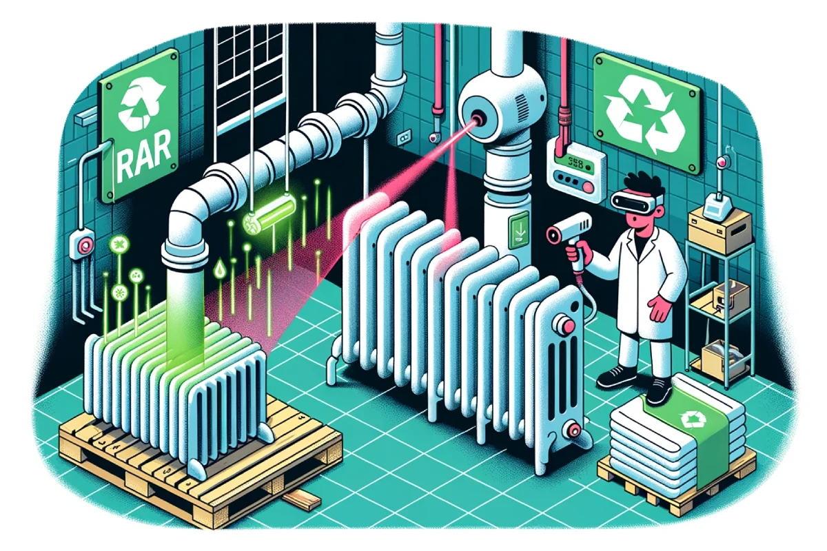 Illustration Sablage de radiateur : tendances et innovations