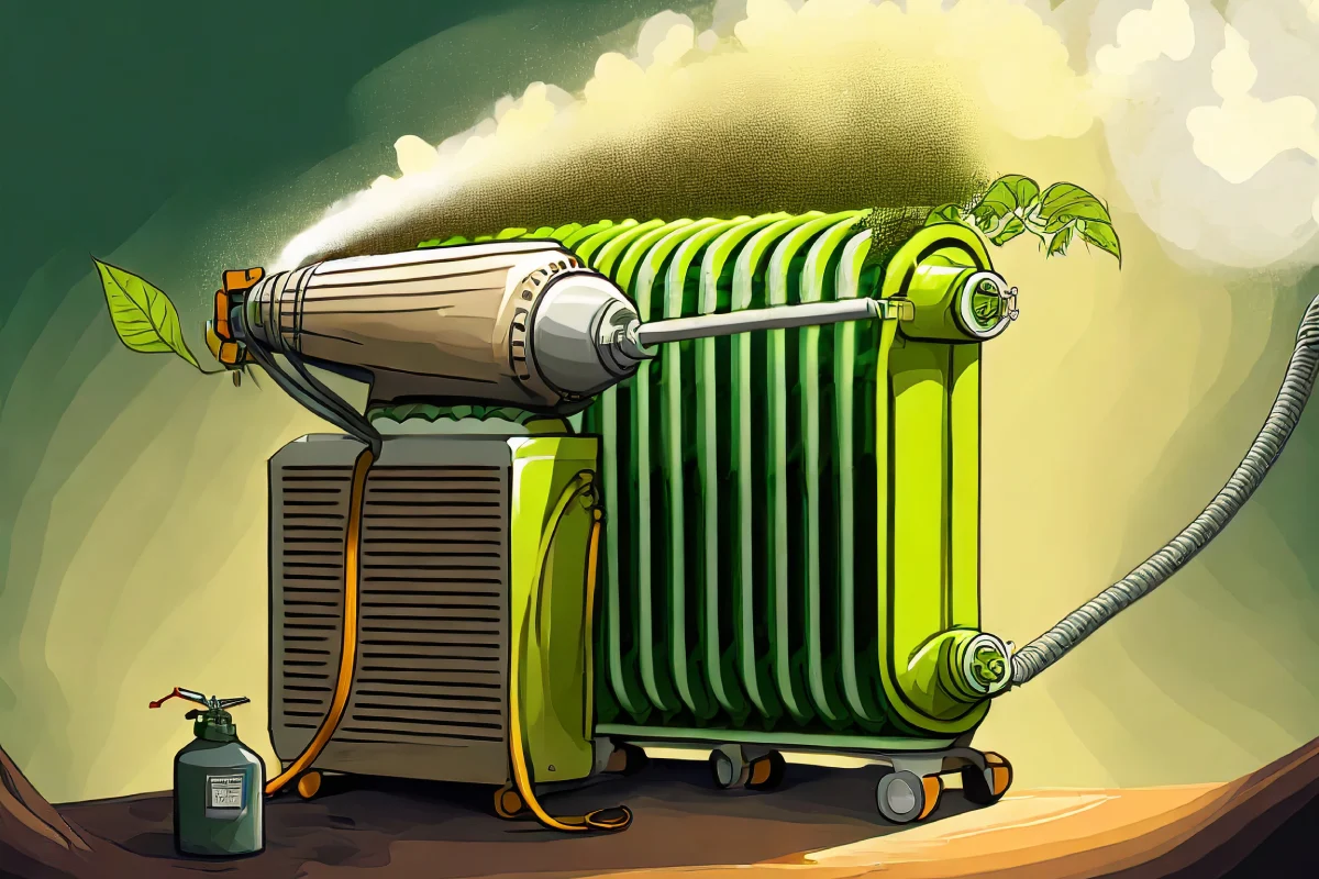 illustration Économie et écologie du sablage de radiateur
