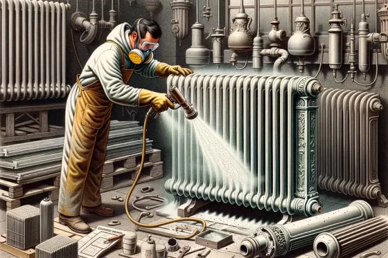 Illustration Comment fonctionne le sablage de radiateur ?