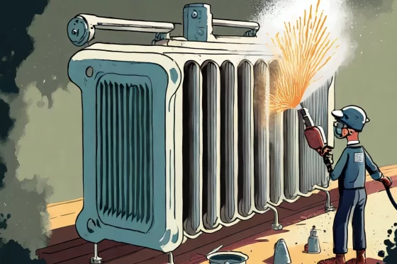 Illustration Sablage de radiateur : étapes essentielles et précautions à prendre
