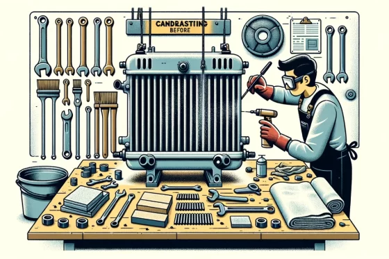 Illustration Sablage de radiateur : guide de préparation avant sablage