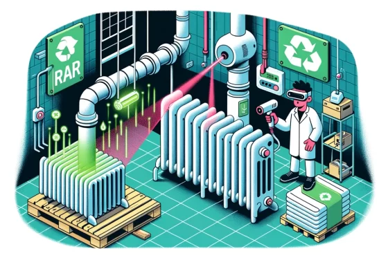 Illustration Sablage de radiateur : tendances et innovations