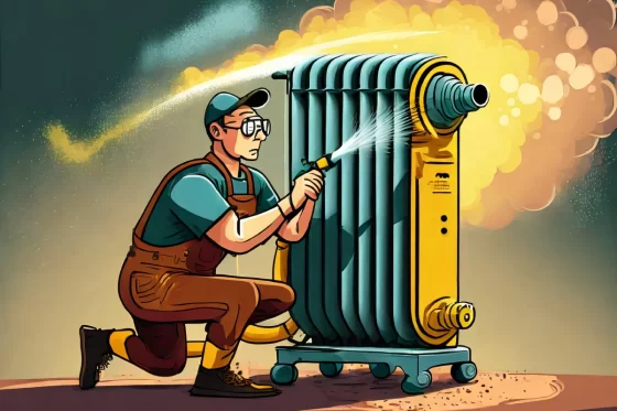 illustration Tout savoir sur le sablage de radiateur